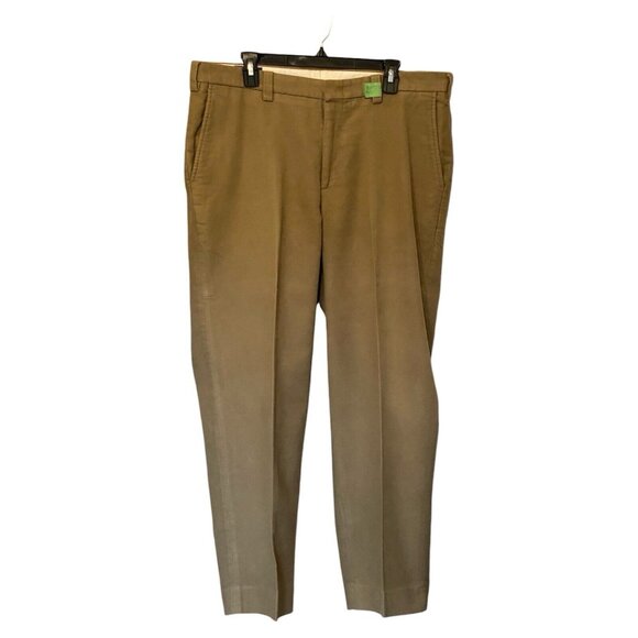 Orvis Other - Orvis Tan Men's Size 38x30 Khaki Chino Pants Flat Front Brisbane Moss Fabrics